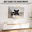 Caprigo Heavy-Duty TV Wall Mount Stand for 12 to 27 inches LED/HD Monitor Screen's, Full Motion Universal TV & Monitor Wall Mounting Bracket with Swivel & Tilt Adjustments (M417) gallery image