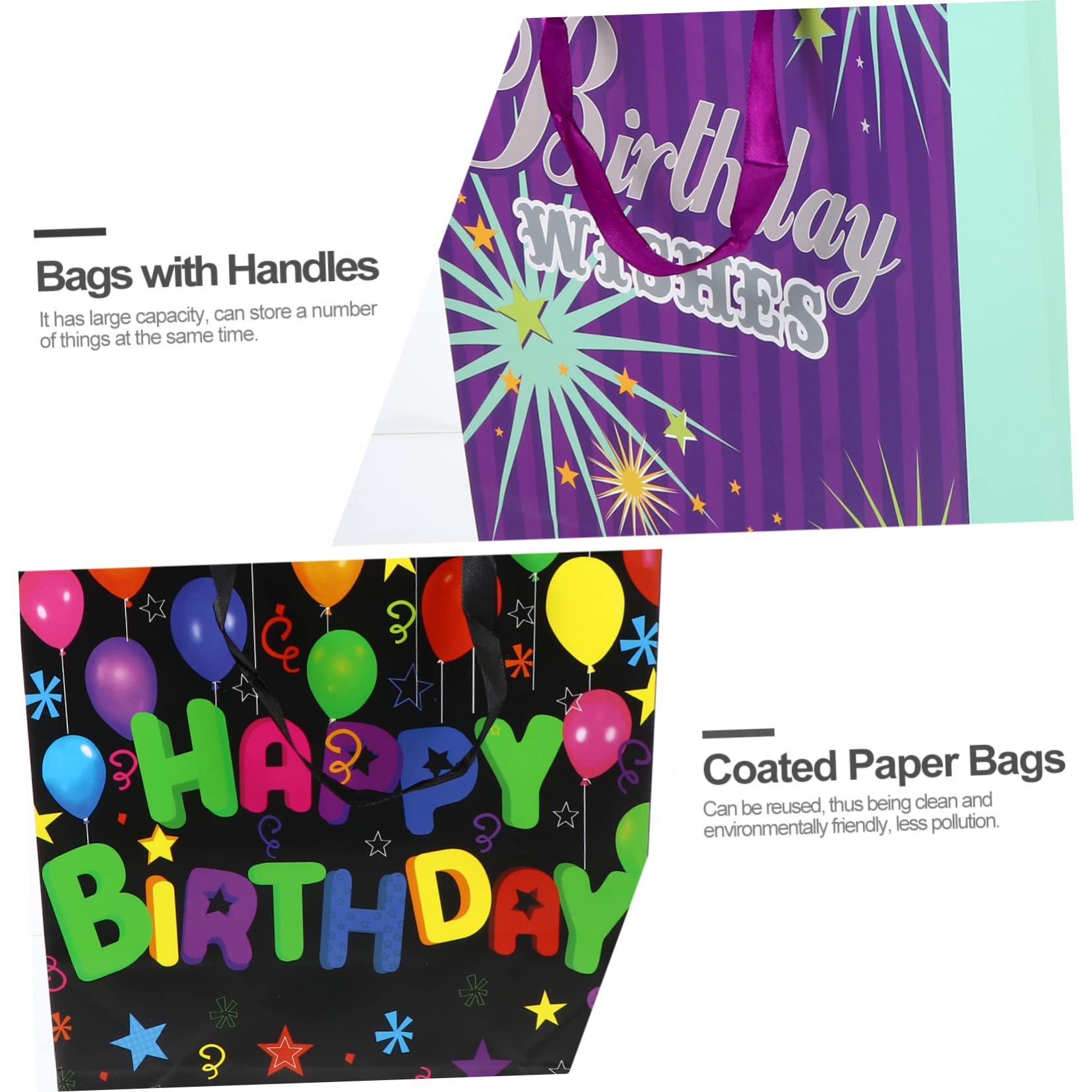Healvian 12 Piezas Bolsas con Asas Diseño para Cumpleaños y Fiestas Aleatorio para y