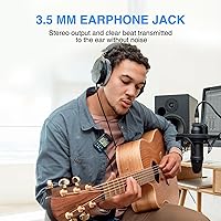 Vista 4 de LEKATO Metrónomo digital, mini metrónomo electrónico LCD recargable, voz humana, clip, 10 sonidos de ritmo, volumen ajustable, metrónomo M65 Negro