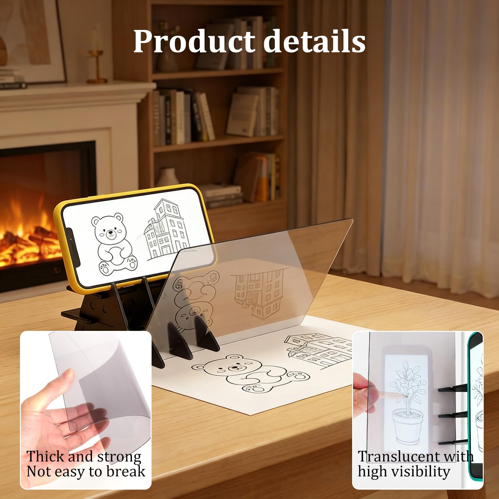 Proiettore da disegno, Tavolo da disegno A4 E proiettore cellulare, Tavolo da disegno ottico per bambini