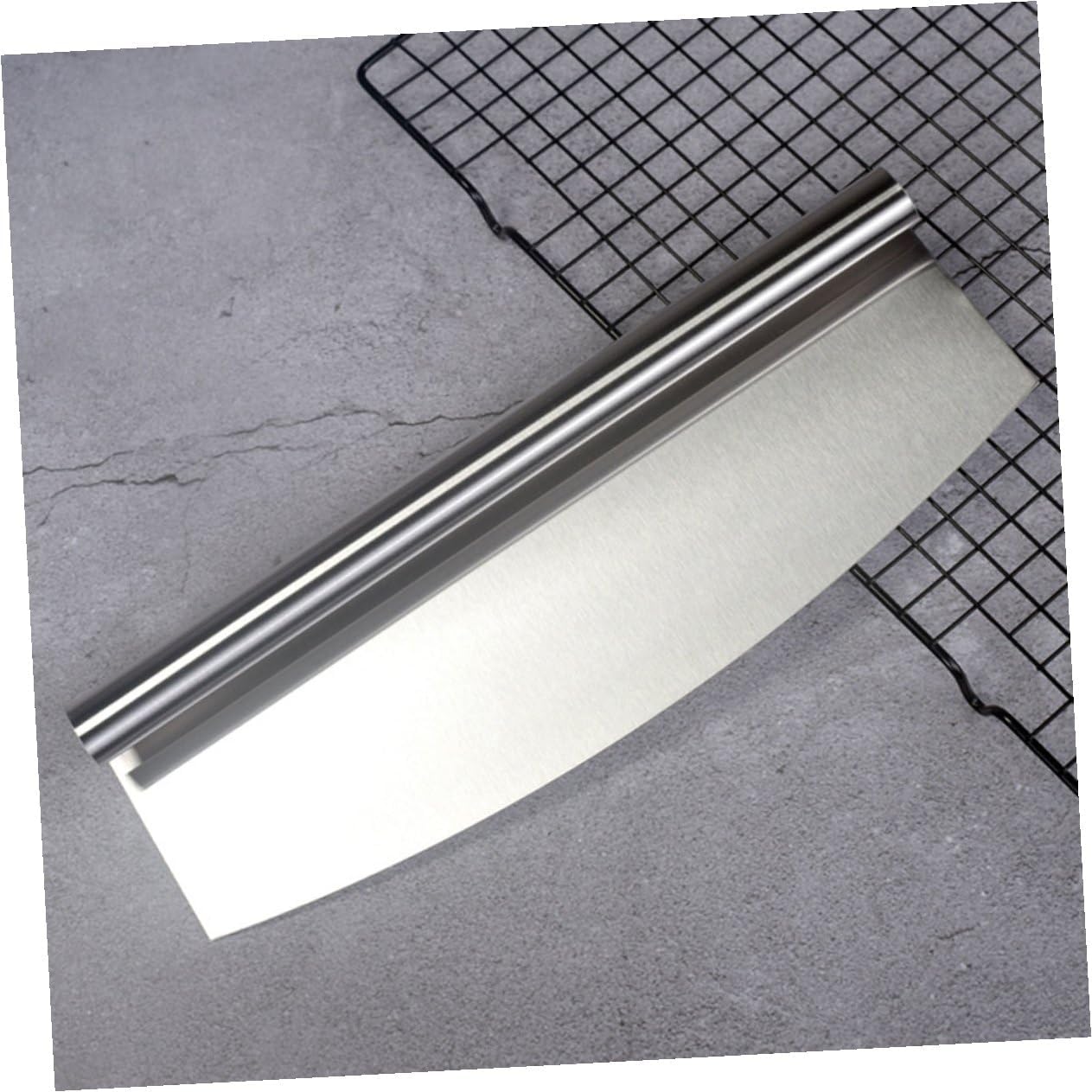 2pcs Pizza Cutter and Spatula Set Stainless Steel Half-round Wheel Cutter with Pp Cover and Triangle Pizza Shovel for Baking and Serving