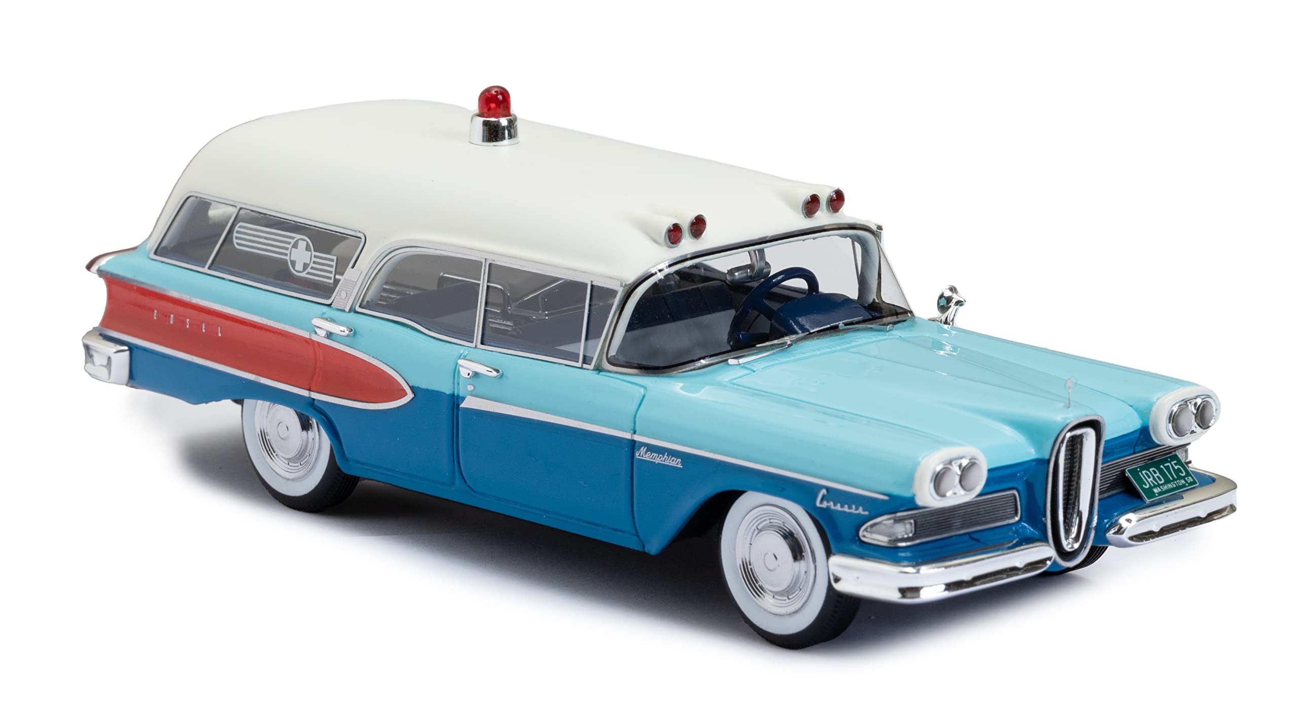 1958 Edsel Corsair Krankenwagen von Memphian Coach Co. im Maßstab 1:43