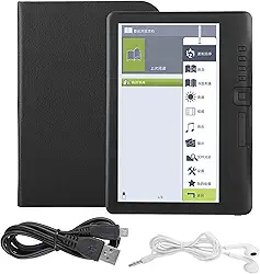 BK7019 Leitor de ebook de 7 polegadas, leitor digital de ebook portátil, leitor de livro elétrico com tela colorida suporta cartão de memória (8G memory)