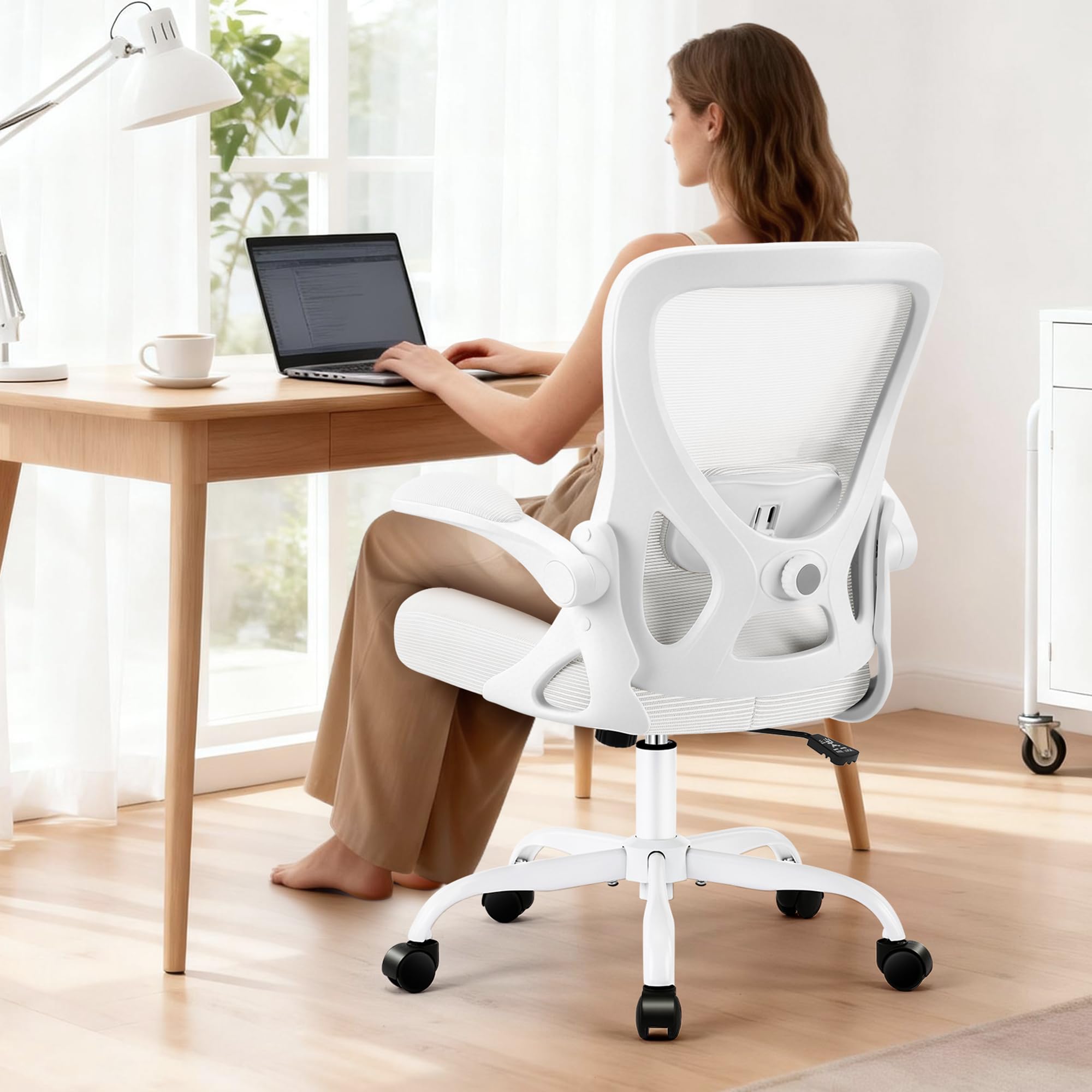 AreShark Office Chair - Ergonomic Breathable Mesh Desk Chair with Adjustable Lum...