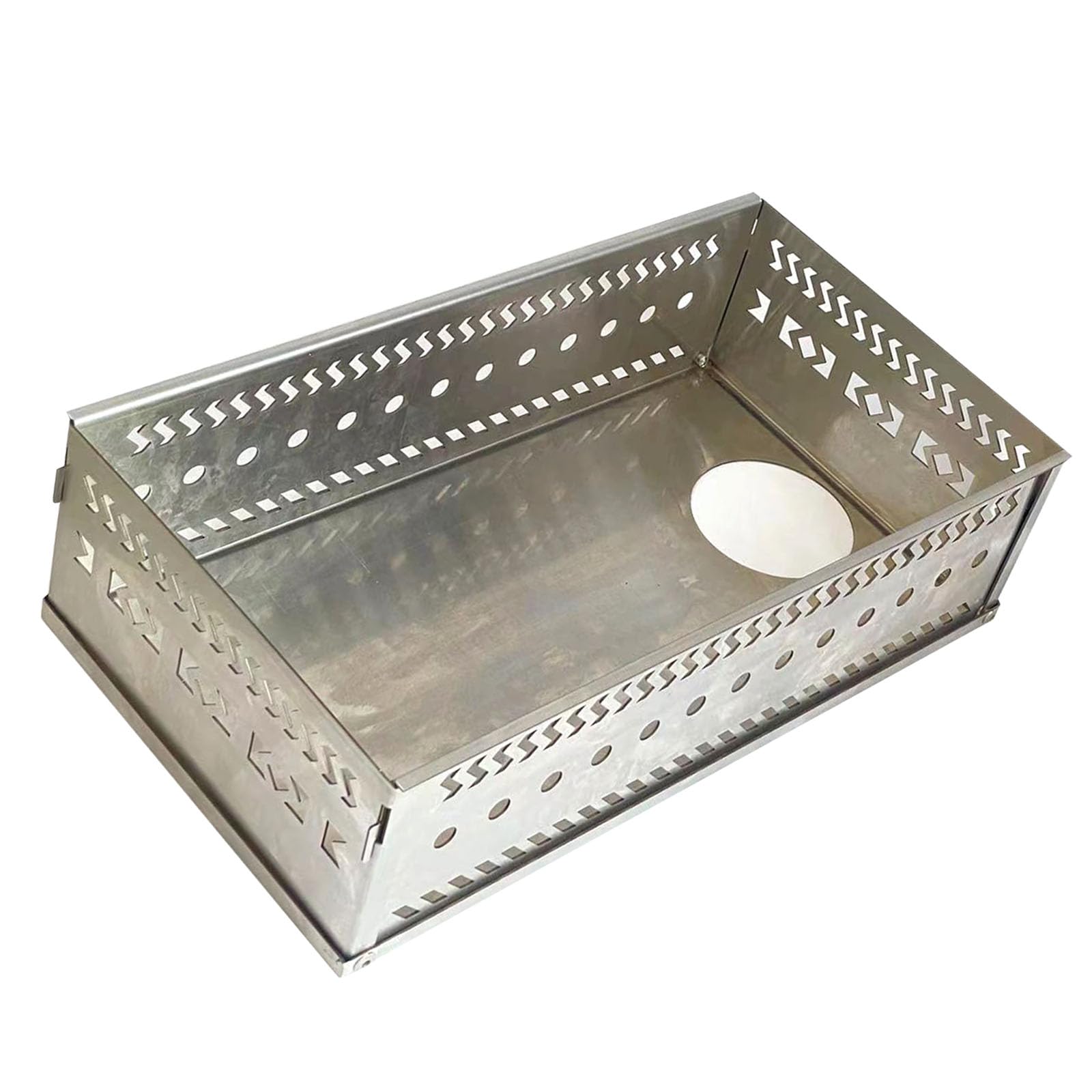 Compact 300mm Bending Steambath Stove Basket with Net Guard Rustless Fast Temperature Rise Excellent for Outdoor Tasks Steambath Basket