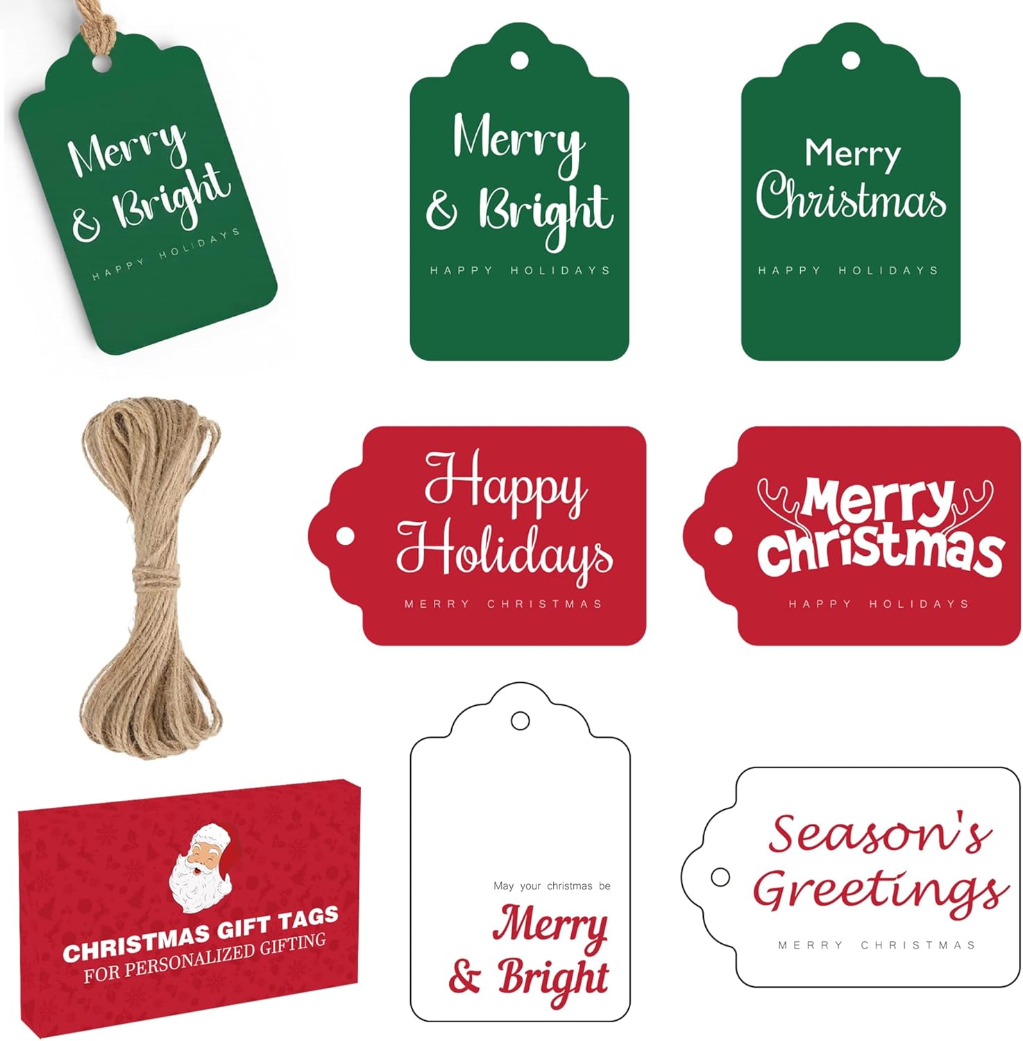 Christmas Gift Tags – 60 PCS Gift Tags for Christmas...