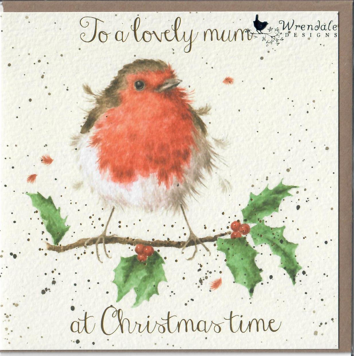 Wrendale Designs Weihnachtskarte Für Die Ehefrau – Mit Ablösbarer Eichhörnchen-Dekoration Zum Aufhängen