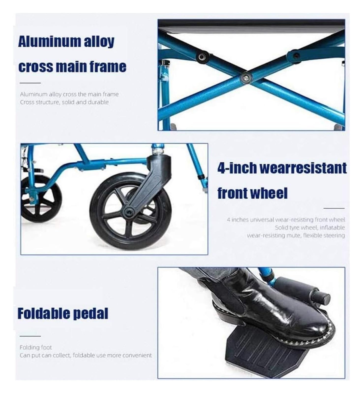 Składane Wózki Inwalidzkie Składany Wózek Inwalidzki Aluminiowa Lekka Skłarama Z Napędem Przenośna Klapka