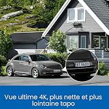 TP-Link Caméra de Sécurité Extérieure Pan/Inclinaison 4K, Détection de Mouvement, Personnes, Animaux et Véhicule, Surveillance Extérieure, Tapo C660 KIT - 4