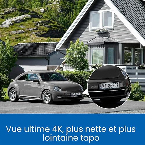 TP-Link Caméra de Sécurité Extérieure Pan/Inclinaison 4K, Détection de Mouvement, Personnes, Animaux et Véhicule, Surveillance Extérieure, Tapo C660 KIT - 4