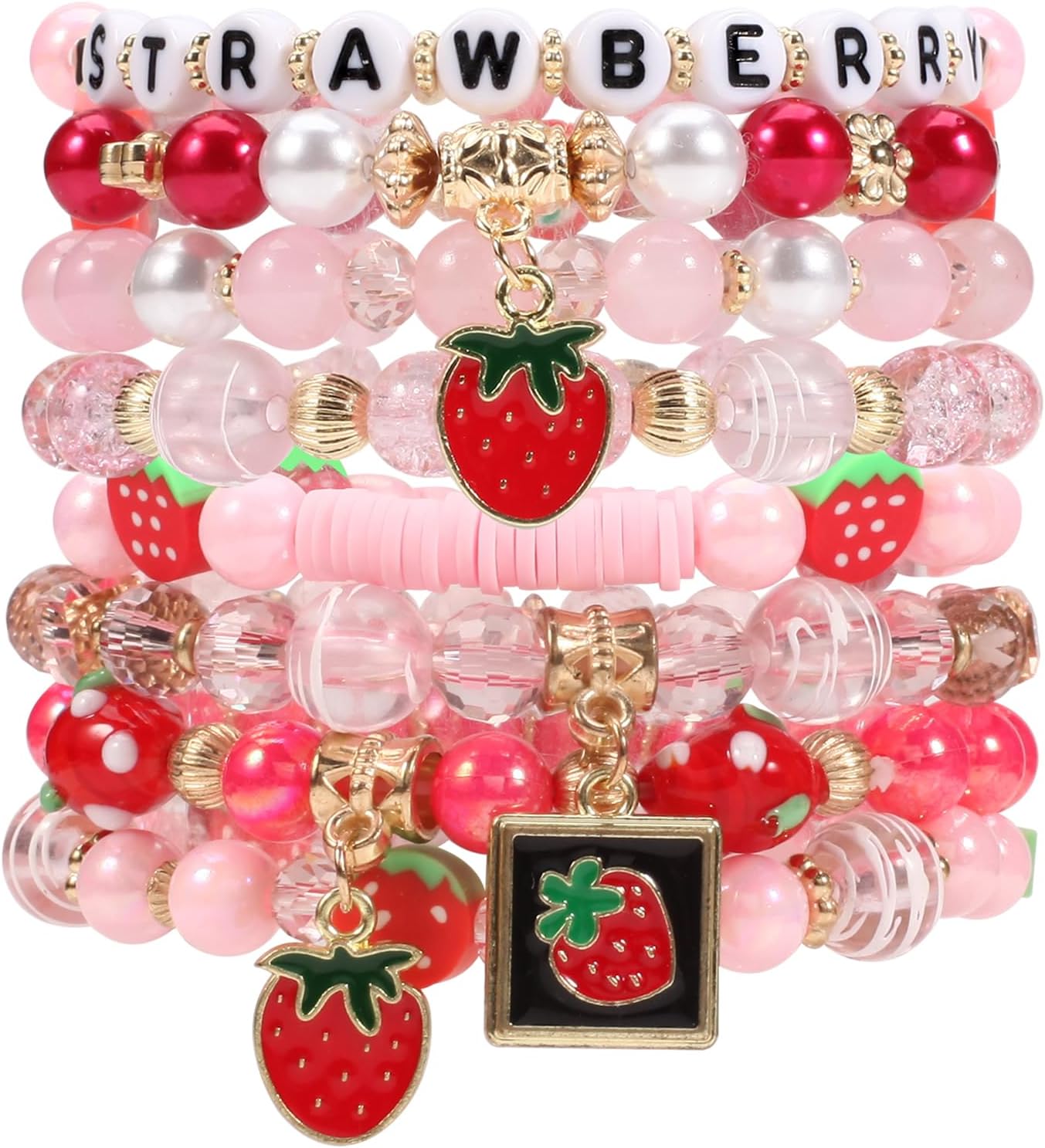 Ardorchid USA Flag Bracelets Valentine's Day Heishi Bracelets St. Patrick's Mardi Gras Beaded Bracelets Easter Rainbow Juneteenth Rasta Bracelets