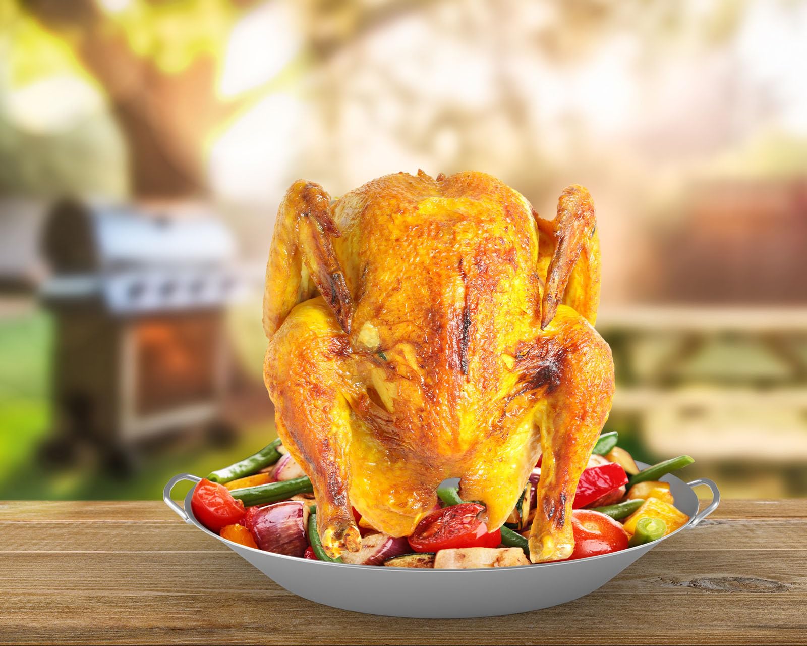 Truthahn-Fritteusen-Set Aus Edelstahl - Mit Haken & Ständer - Für Grill & Backofen