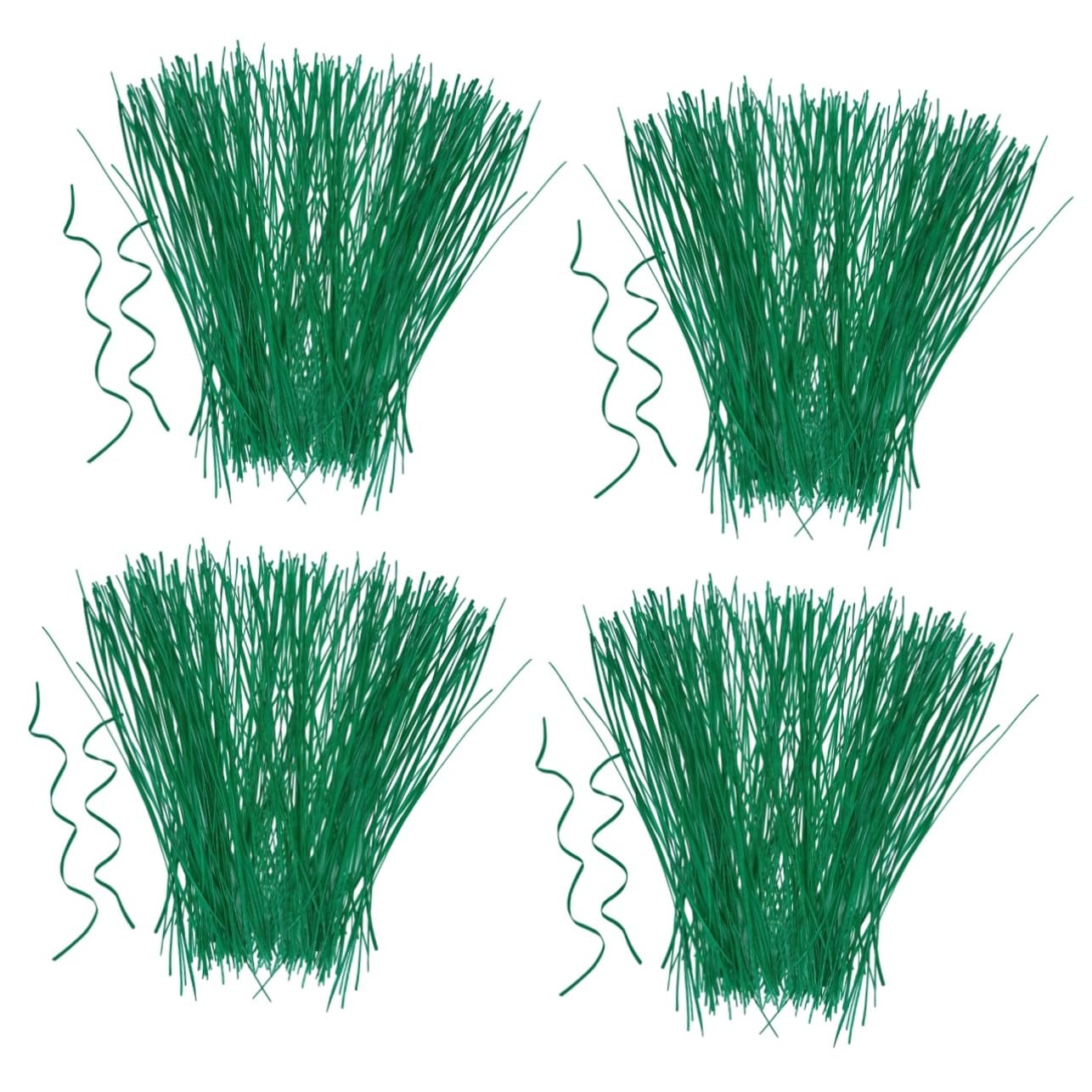 ifundom 4 Sätze Gartenbinder Pflanzenschnur Gartenklammern Pflanzen Flexibler Draht Pflanzenbinder Baumstützpfähle Wiederverwendbare Gartenschnur Robuste 500 Stück * 4