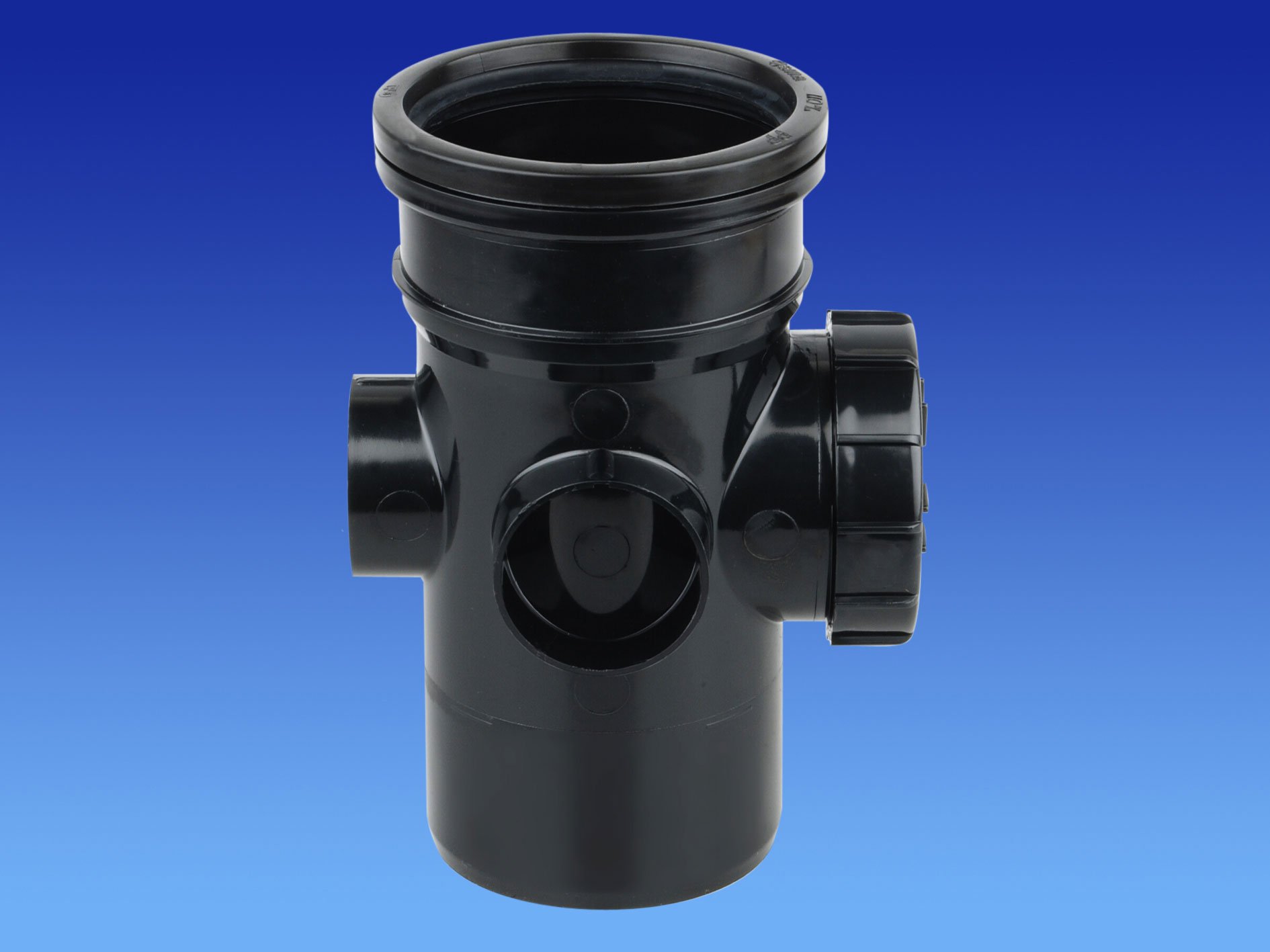 Wavin OSMA Ring Seal OSMASOIL 3S274 Black 82MM S/S Bolted Access Pipe