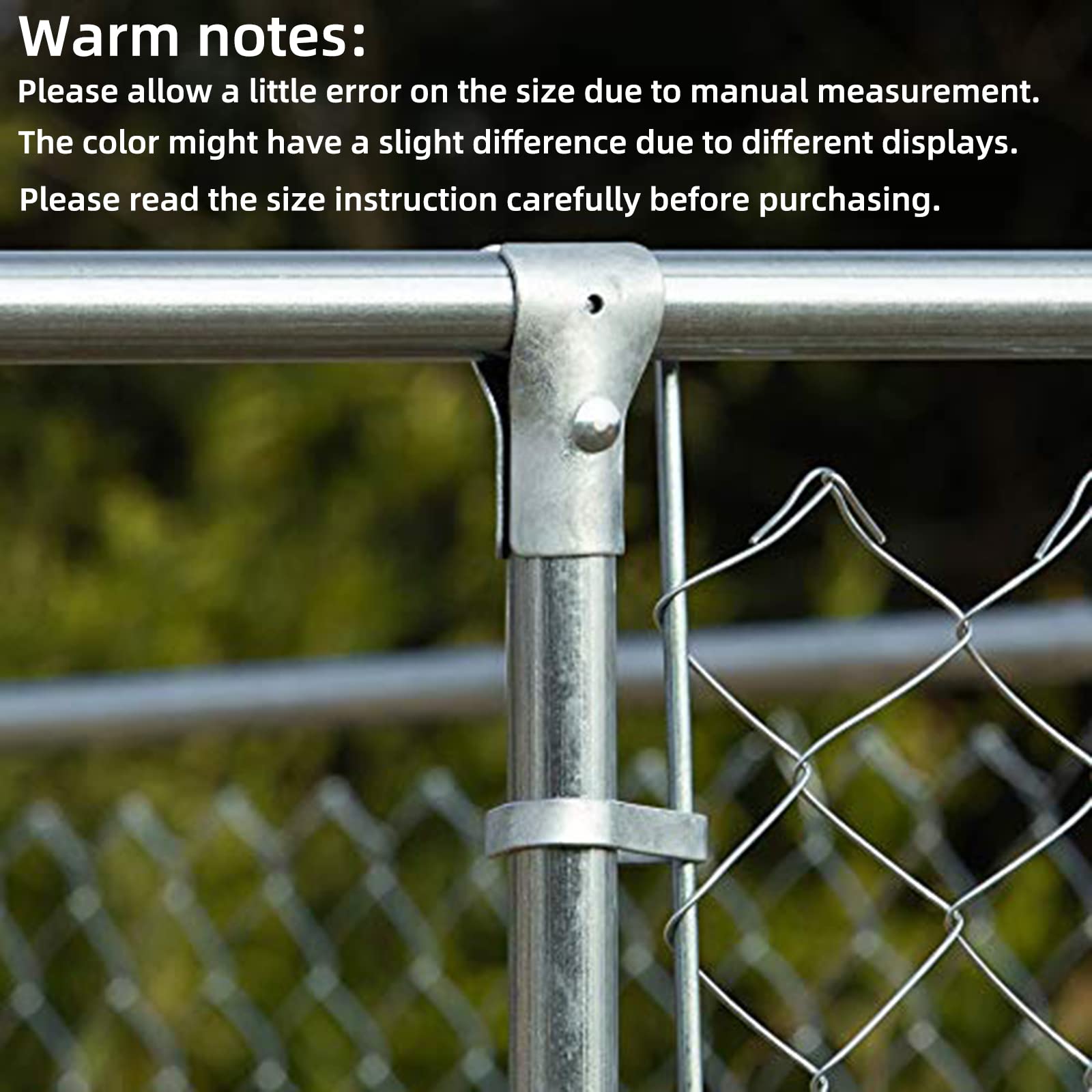 Dog Fence Repair Kit Stainless Steel Chain Link Fence Clamps - 4 Pack For  25mm Tube Repair & Installation Chain Link Fence Repair Clamp