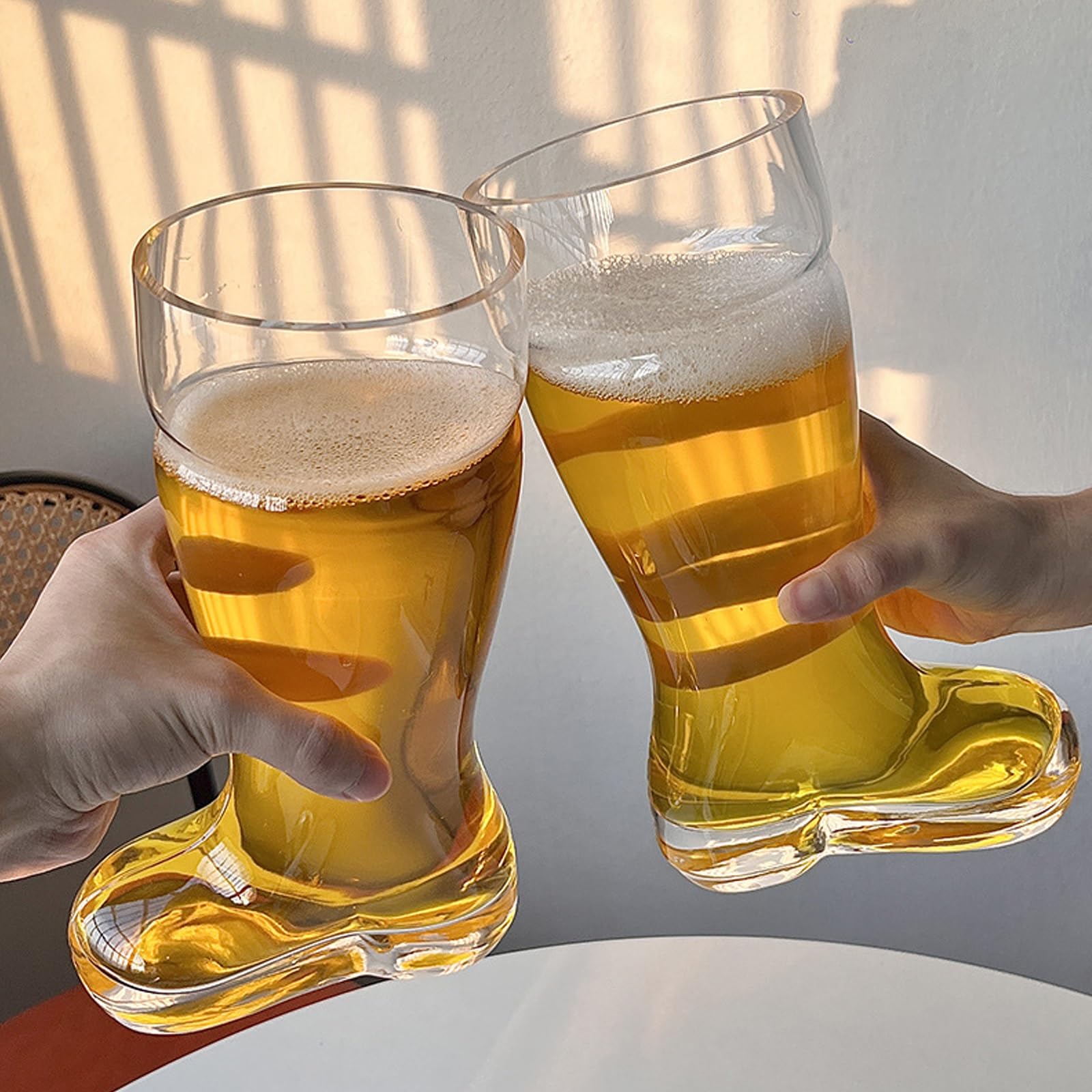 Amazon.co.jp: ブーツグラスビールジョッキ、クリエイティブな
