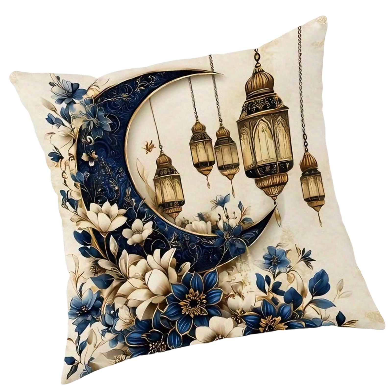 Tsophreniq Portable Florals Pattern Short Plush Pillowcase for Seasonal Decoration Sofa Bed Washable Pillow Cover