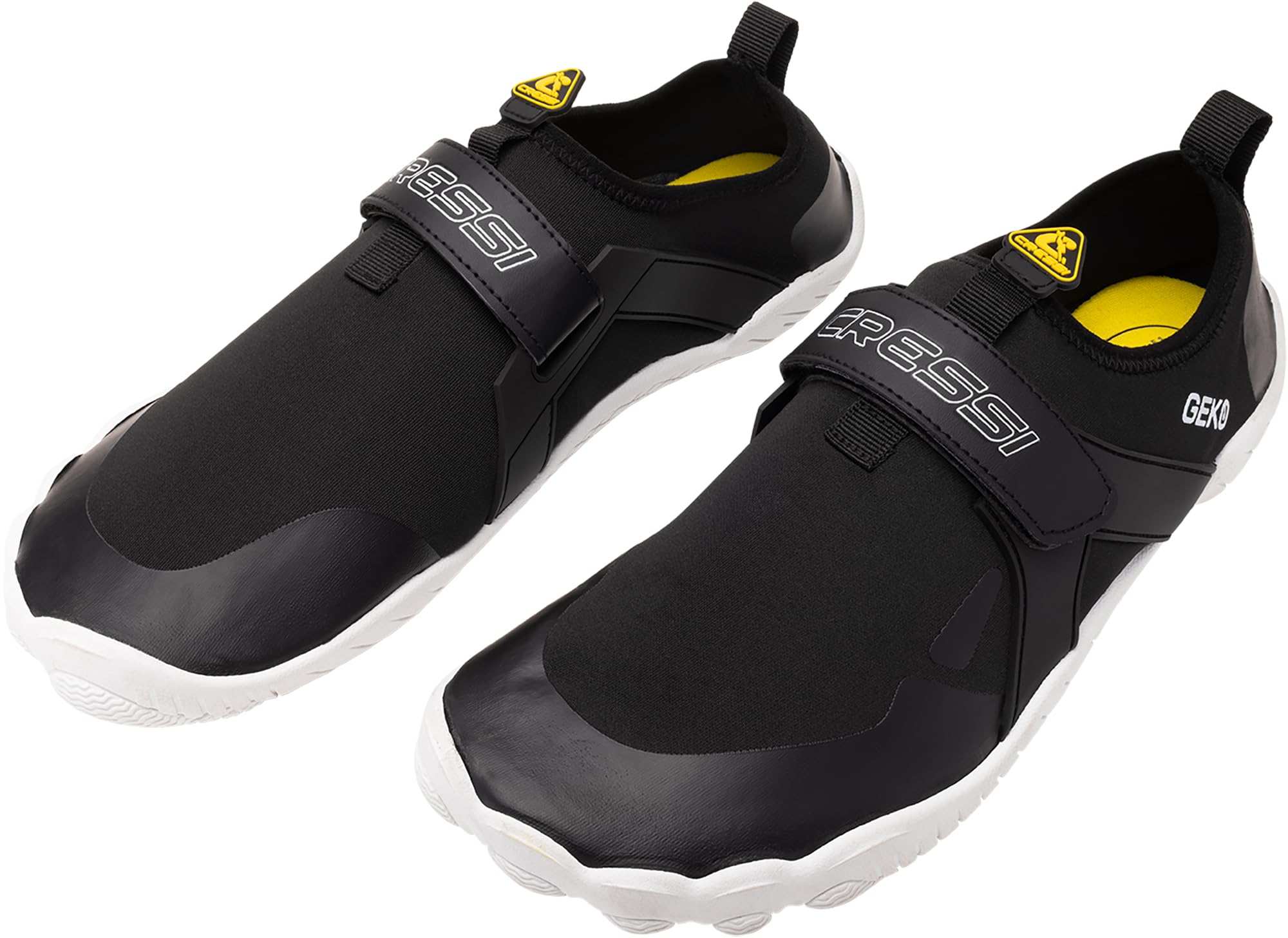 CRESSI Buty Geko Black/White 38 - Unisex Rock Shoe Idealne do wciągających wrażeń w środowisku wodnym z bezpośrednim połączeniem z dnem morskim, czarne/białe, 38