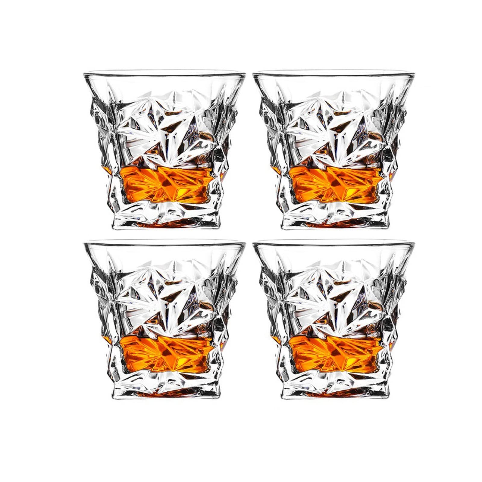 Kieliszki do wody/szklanki 4. SZT. Szklane kubki do whisky moda szkocka whisky bourbon koktajle RUM trwałe szklanki do whisky szklanki do wody