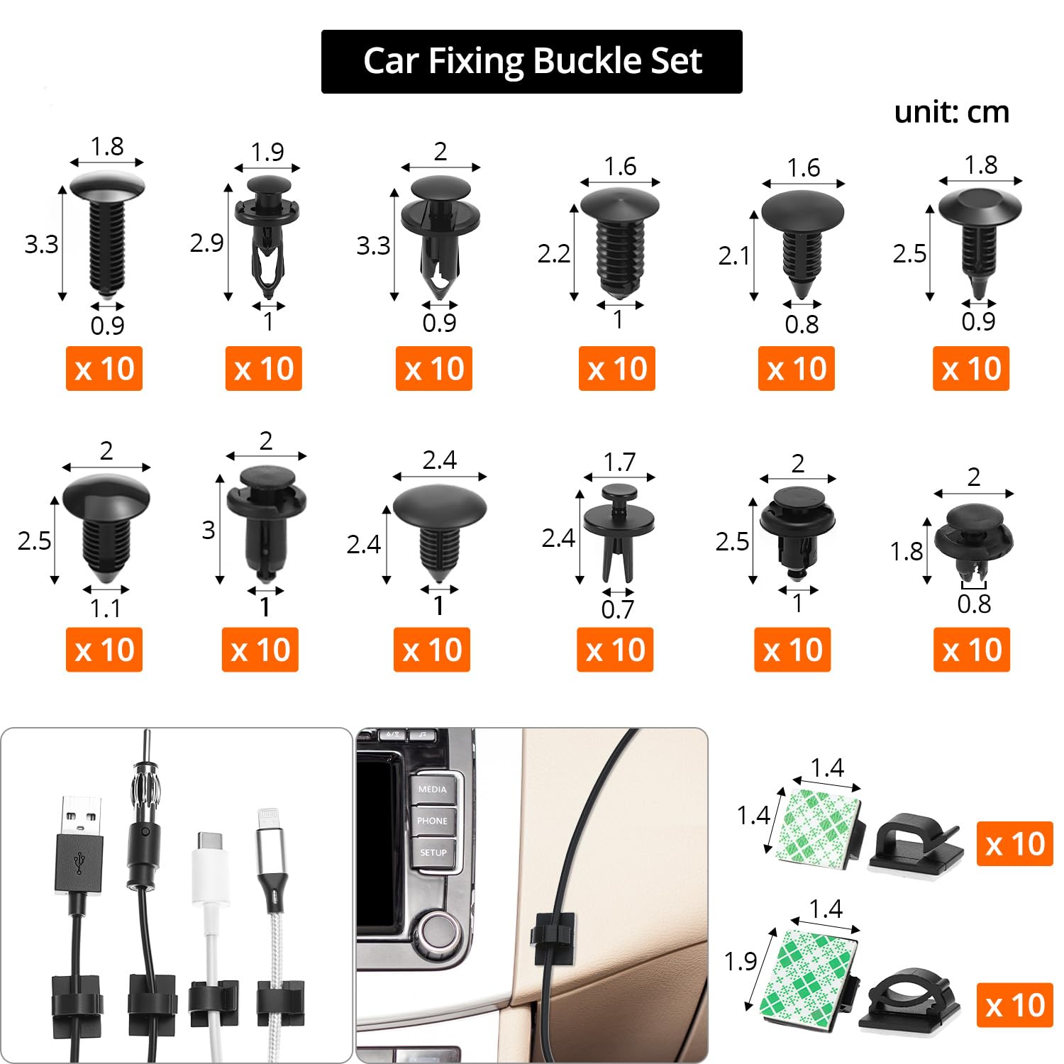 QWORK® 330 pièces Outil demontage Garniture Voiture, Outil de Levier de Garniture intérieure, Outil de dépose du Panneau d'autoradio