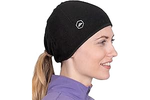 Skull Cap Helmet Liner Running Beanie for Women - Winter Thermal Cycling Head Hat