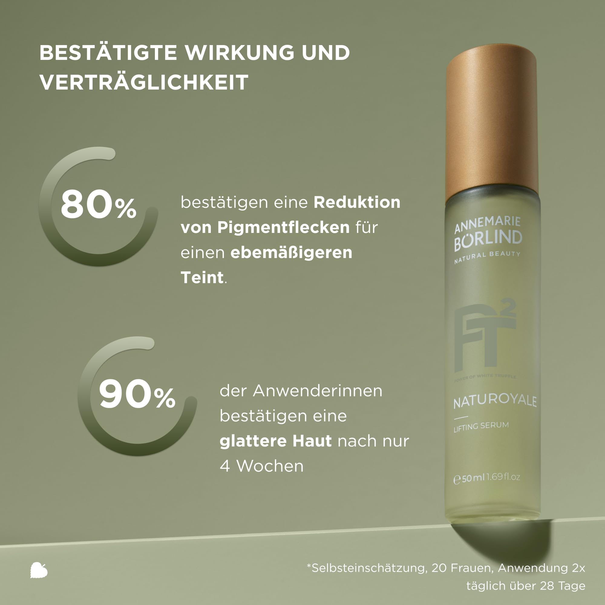 ANNEMARIE BÖRLIND NATUROYALE Lifting Serum 50ml Für Reife Haut | Anti-Aging Serum, Anti-Aging Gesichtspflege, Gegen Falten, Fördert Glow, Mit Strandlilie, Mit Weißem Trüffel