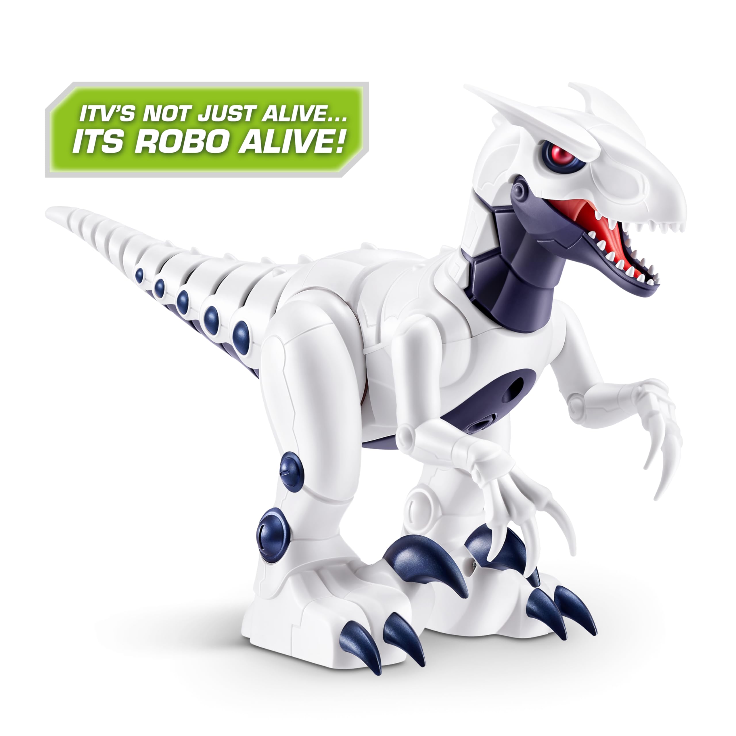 Robo Alive Dino Raptor Robotic Toy by ZURU, Electronic Robot Dinosaur for Boys - Interactive Walking & Running Pet - Image 4