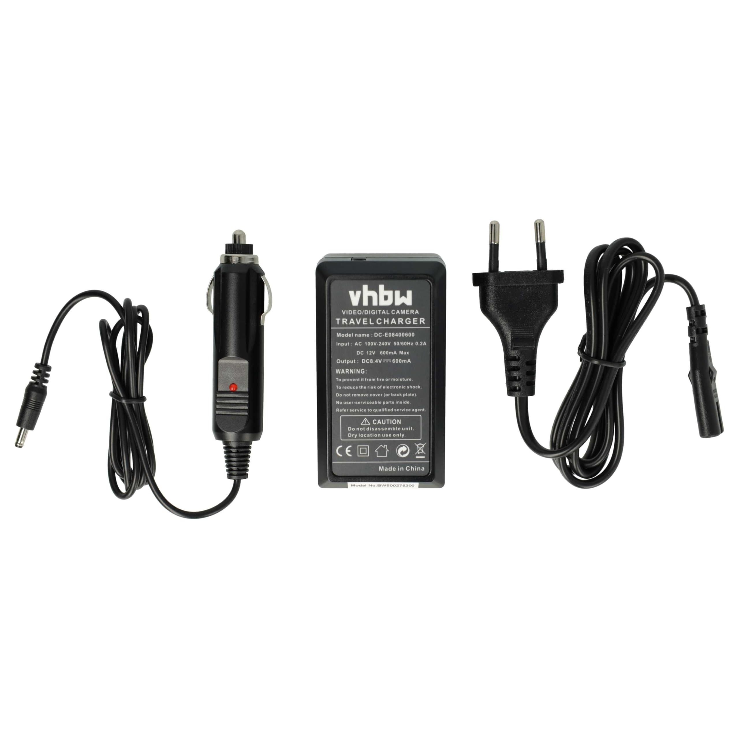 vhbw Cargador Compatible con Panasonic NV-GS1, NV-GS11, NV
