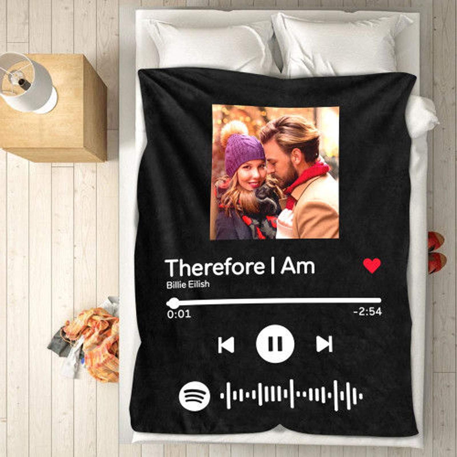 Amazon.com: Custom Blanket with Picture Scan Spotify Code Photo Black  Blanket Personalized Fleece Blanket Throw Stroller Soft Blanket Design Your  Own Blanket Baby Adult Bedroom Decor Birthday Wedding Gift 30x40 : Home
