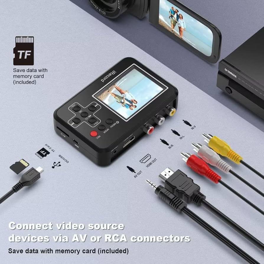Amazon.com: VHS to Digital Converter, Mini Video Capture