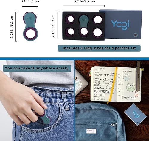 Vista 59 de Yogi Fidget Toy – Spinner sensorial silencioso para adultos y niños – Alivio del estrés para TDAH, ansiedad – Juguetes para adultos – Incluye 5