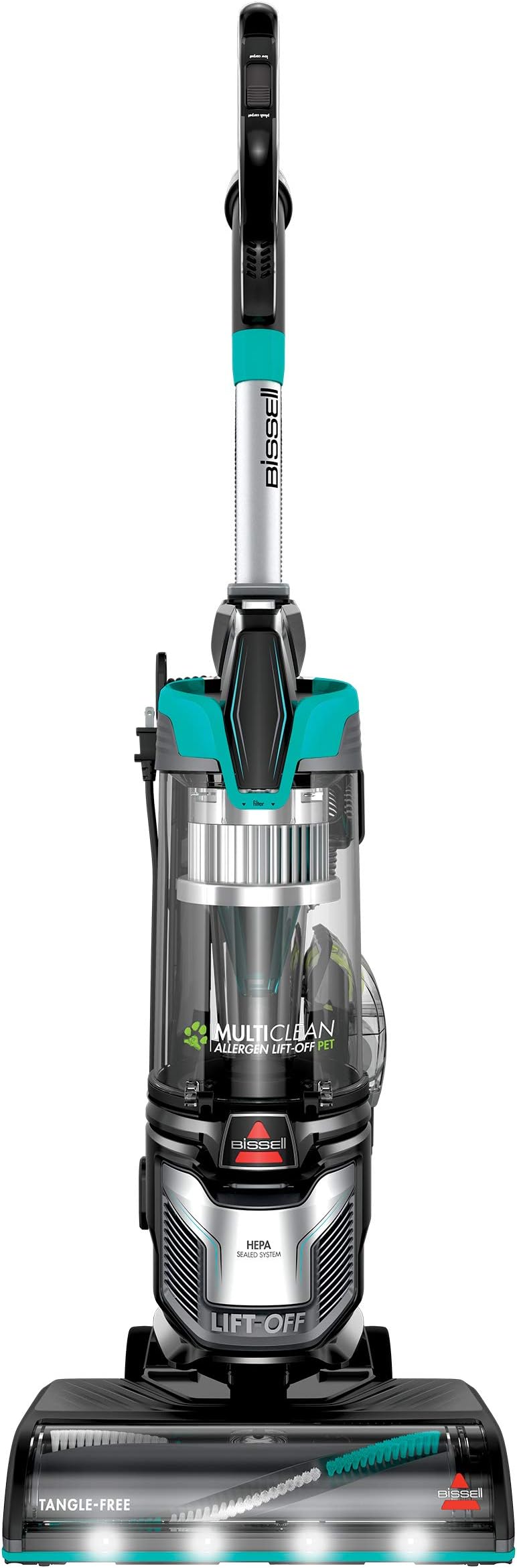 MultiClean Allergen Lift-Off Pet Vacuum with HEPA Sealed System, Detachable Canister for Stairs & Upholstery, LED Headlights, Tangle-Free Brush Roll, 2998