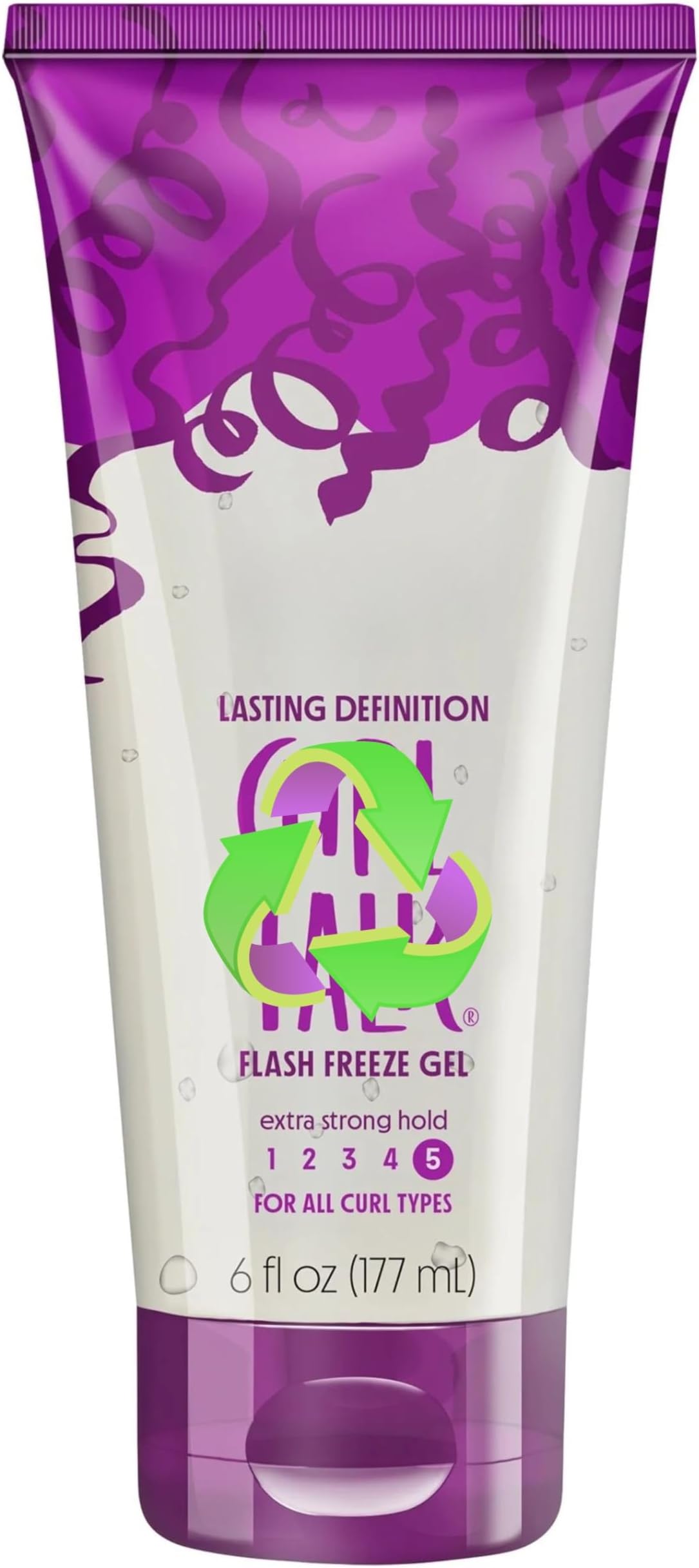 Curl Talk Lasting Definition Flash Freeze Gel, Extra Strong Hold, 6 fl oz