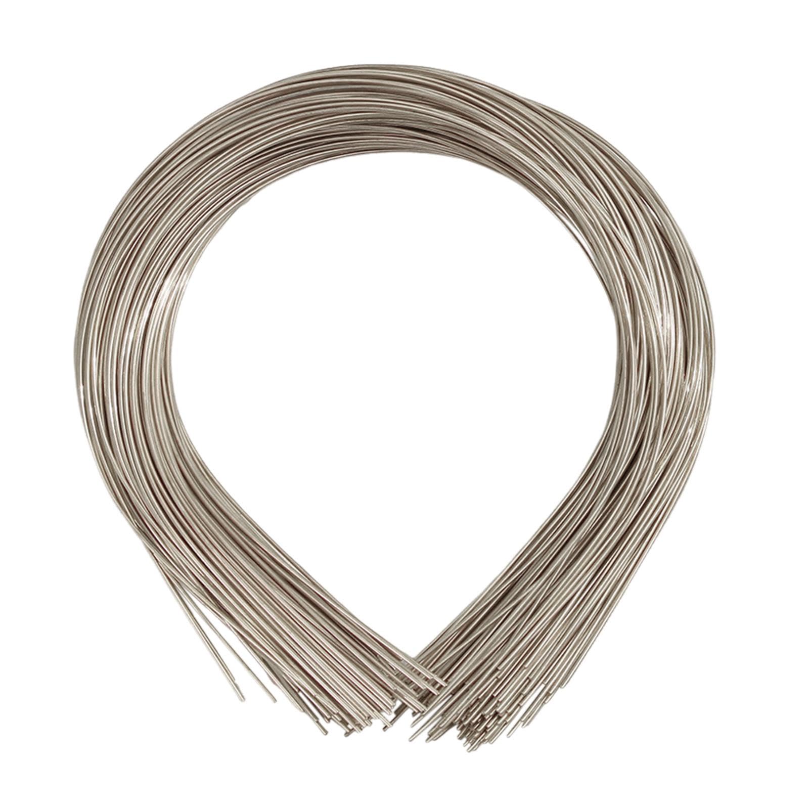 50 Pieces Plain Metal Headbands for Crafts Bulk Hair Band Thin Wire Hairband Silver-image-36