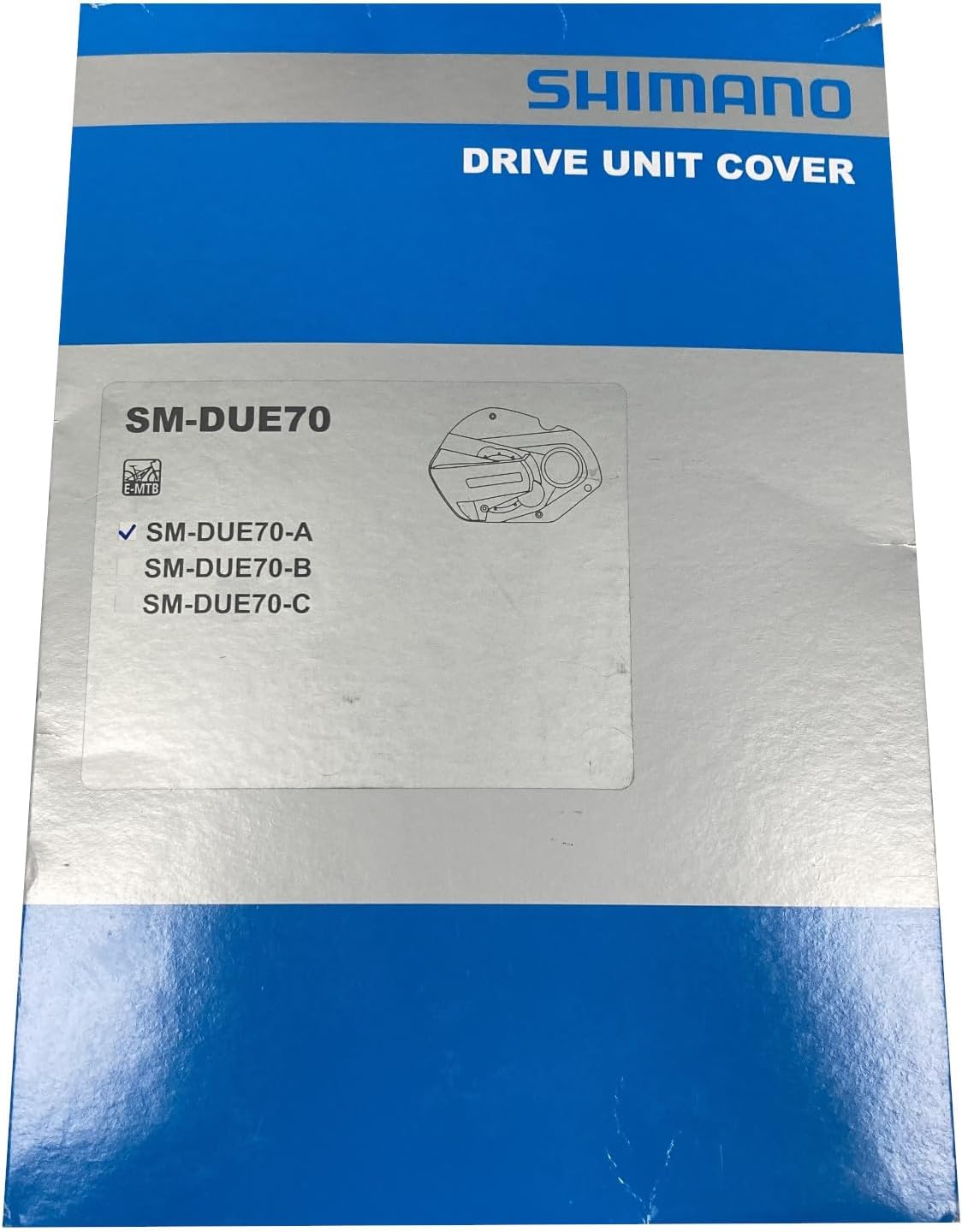 Shimano Steps SM-DUE70-A Steps Drive Unit Cover and Screws, Standard Cover A