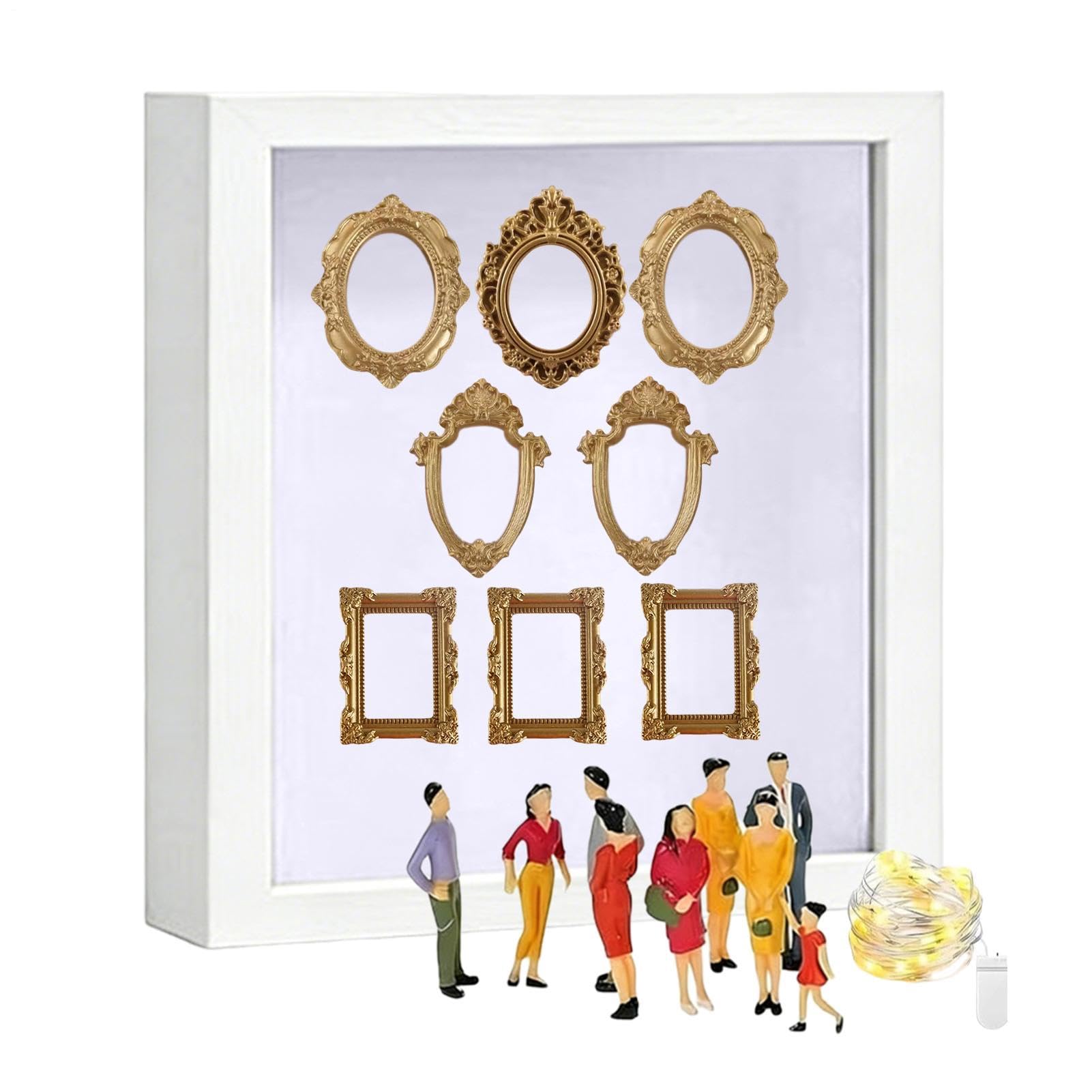 Cadre photo Shadow Box vitrine souvenirs pour mariage et voyage