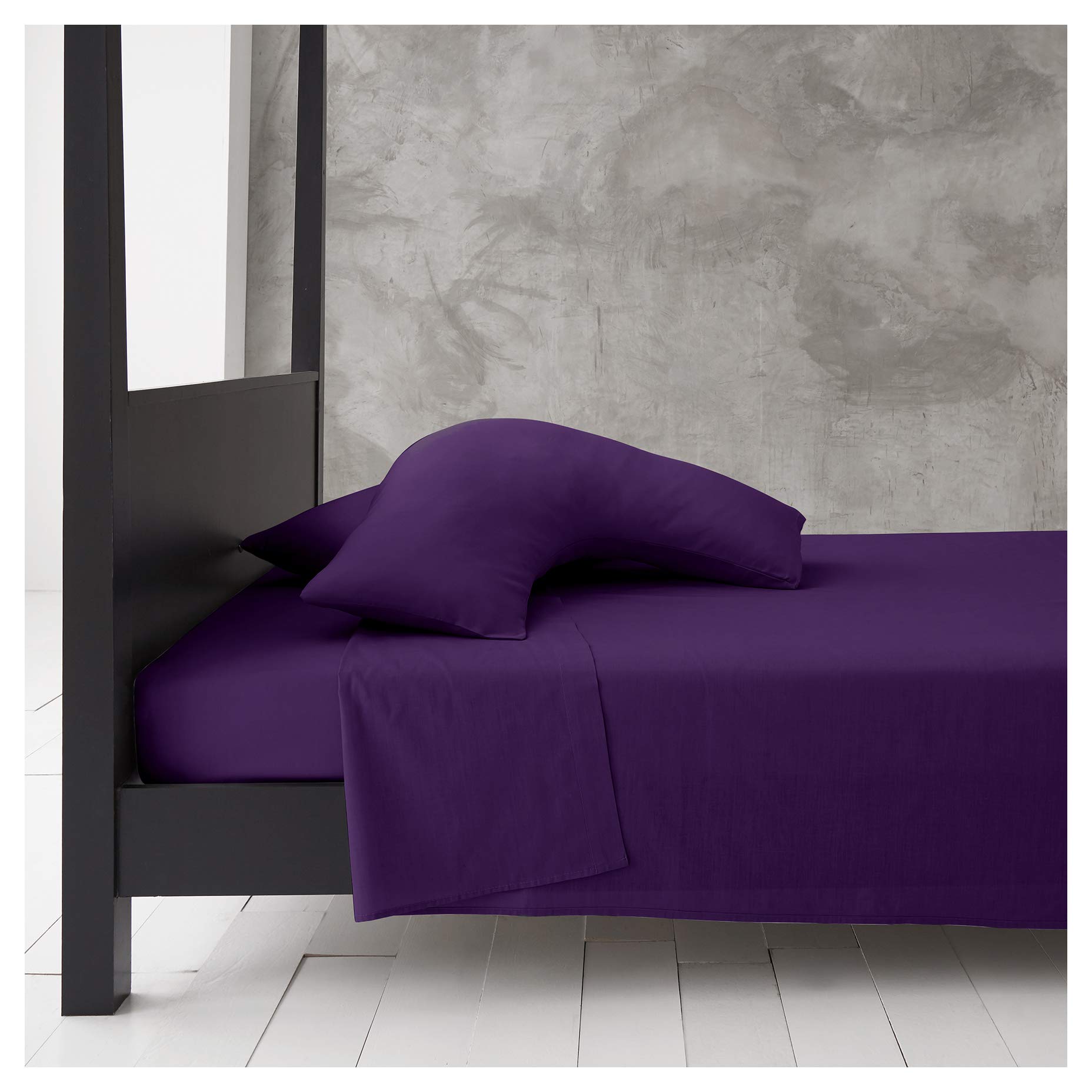 GC GAVENO CAVAILIA Gaveno Cavailia Plain Dyed Diamond V Shaped Pillow Case Polyester-Cotton (35 x 79 cm-Berry), 35x79 Cm