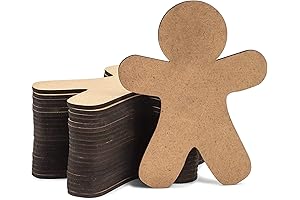 Bright Creations Wooden Gingerbread Cutouts for Festive Christmas Decorations