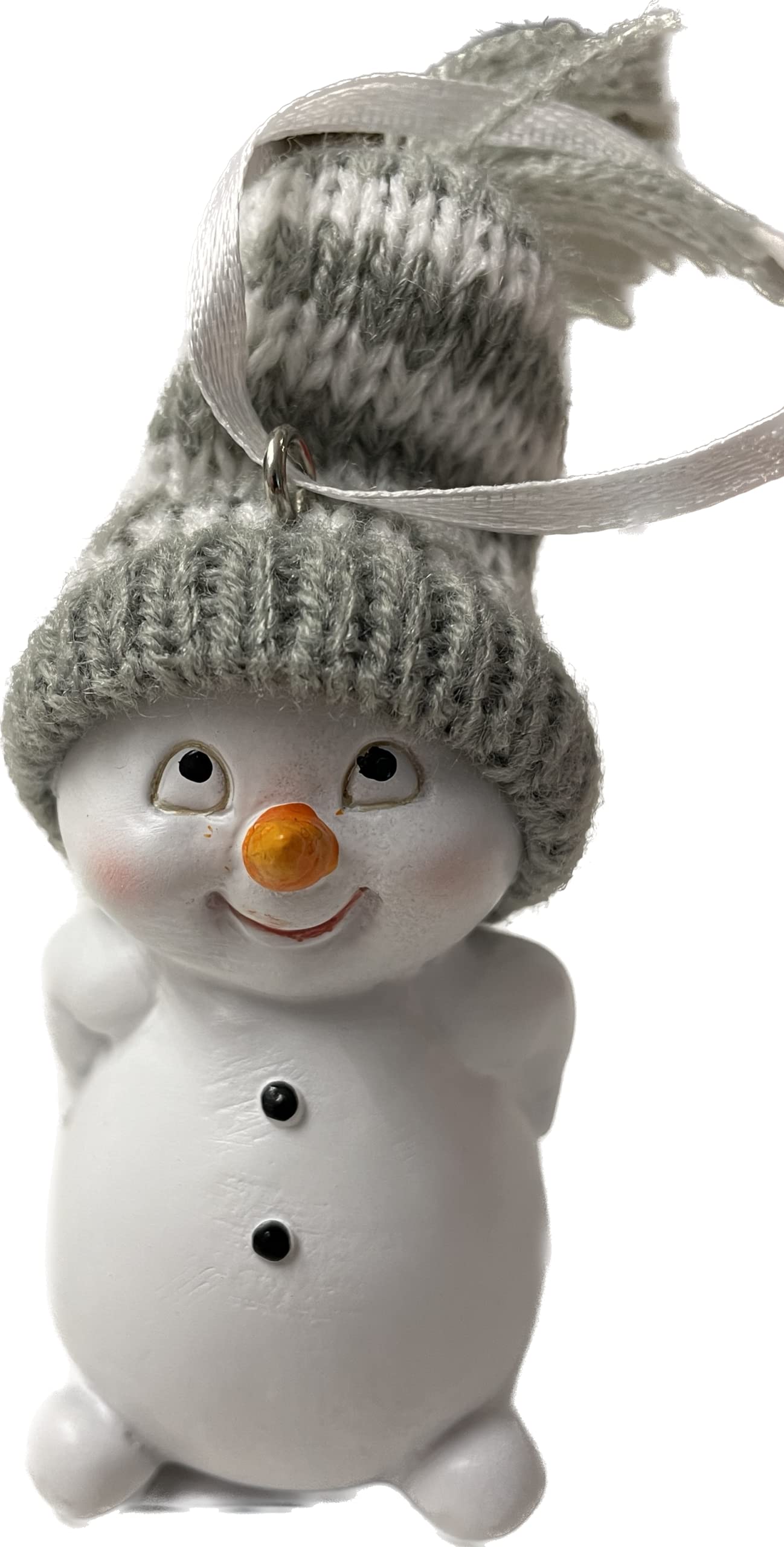 khevga Christmas Decoration Figures Snowman Pendant Grey in Set of 4, Grey Hanging - Image 3