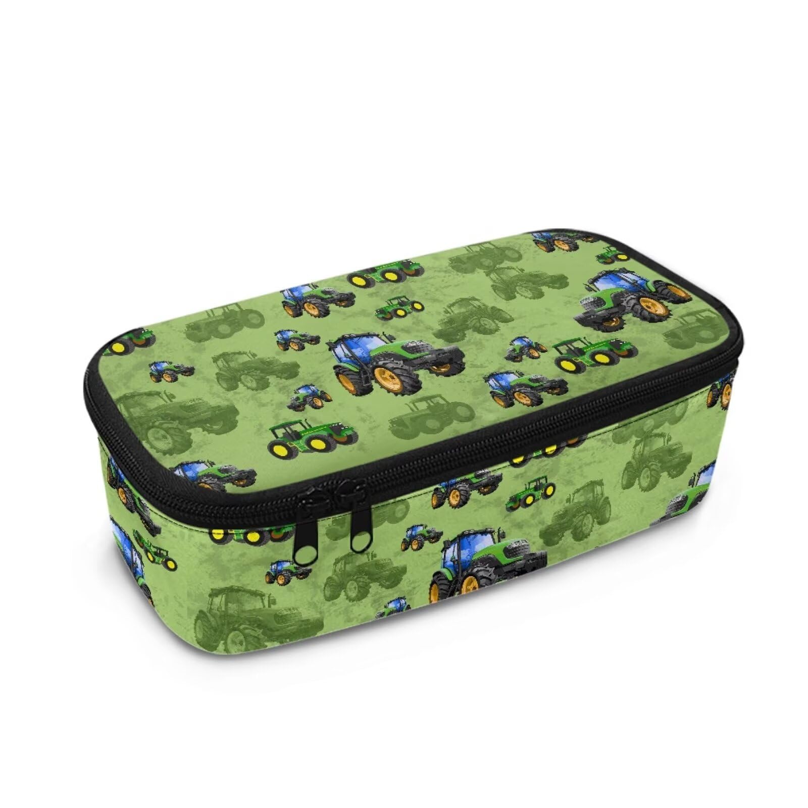 Renewold Tractor Pencil Case with Zipper Aesthetic Pen Pouch Large Capacity Pencil Case Stationery Organizer with Compartments Wide Opening for Girls Boys Adults Student