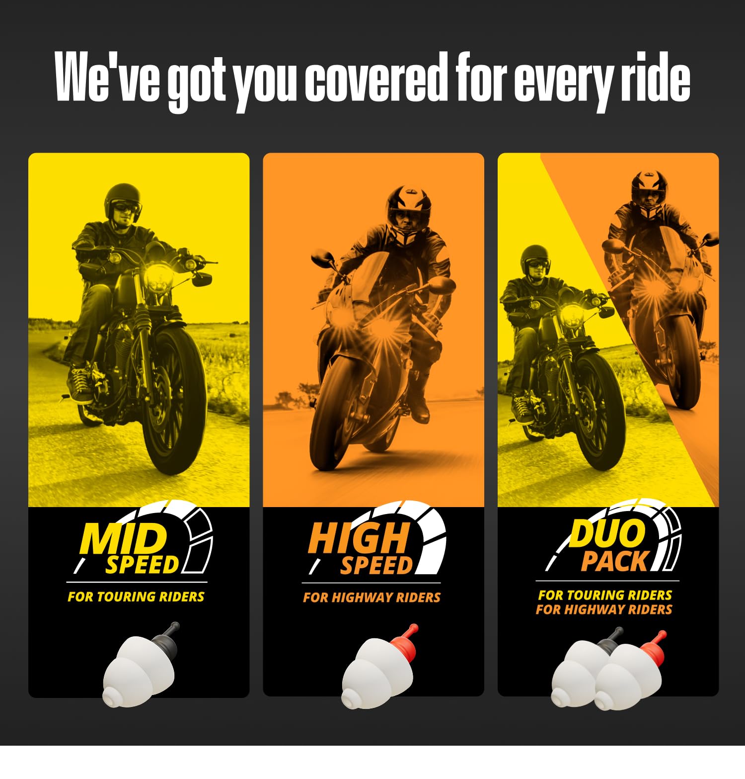Alpine MotoSafe Sport Tapones para los Oídos - Tapones para Carreras - Evita Daños Auditivos durante la Práctica del Motociclismo - El Tráfico sigue siendo Audible - Tapones Reutilizables — view 7