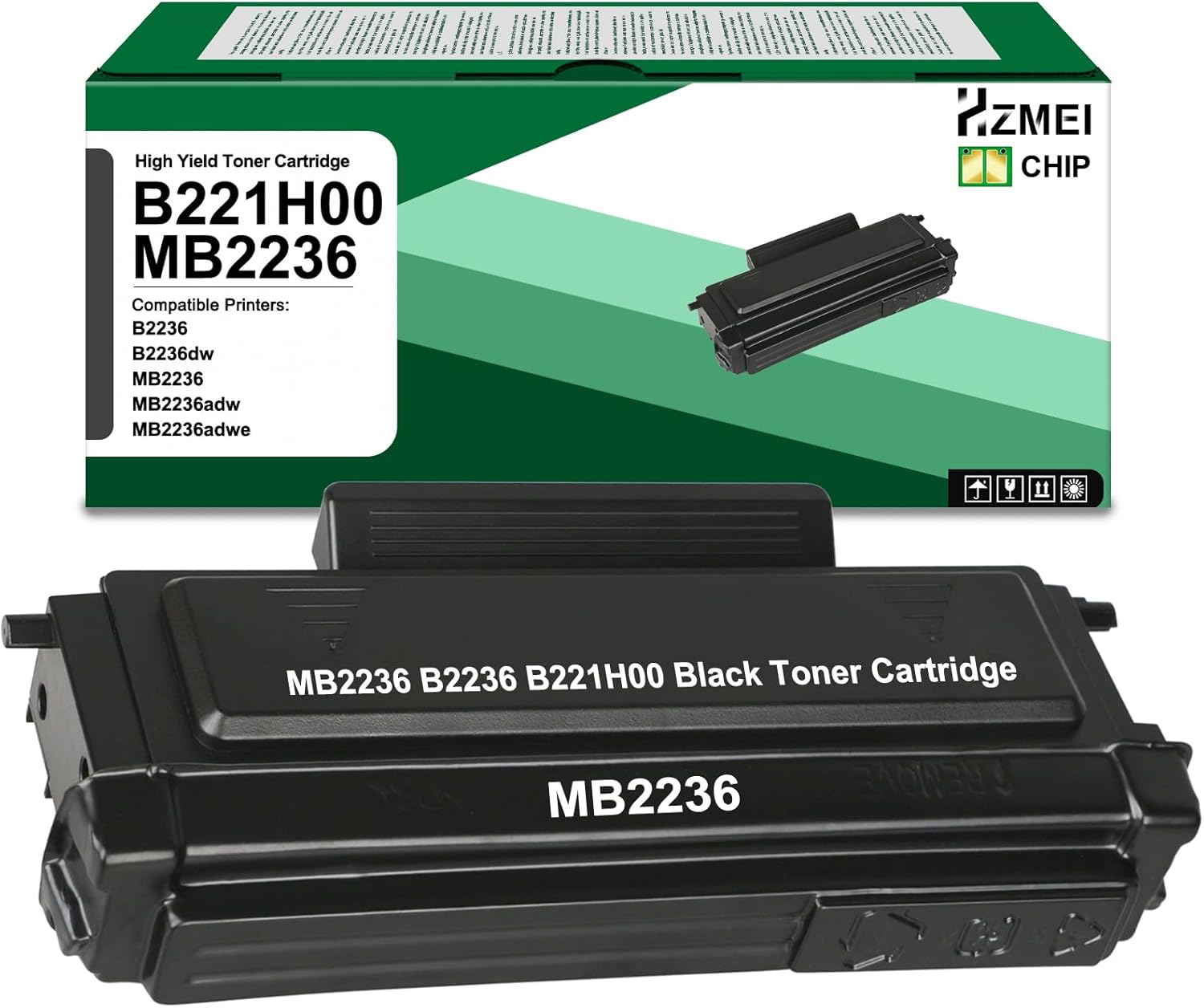 High Yield B221H00 Black Toner Cartridge Compatible with Lexmark B2236 B2236dw MB2236 MB2236adw MB2236adwe Laser Printers
