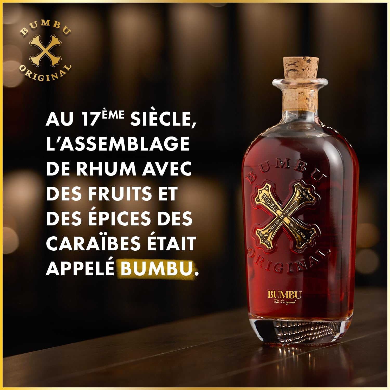 BUMBU Original Rhum épicé avec étui - 40%, 70cl