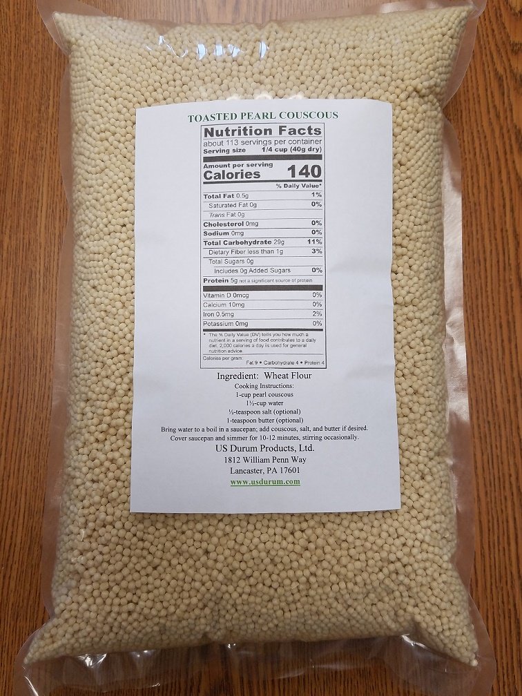 Toasted Pearl Couscous - 10lb Bag