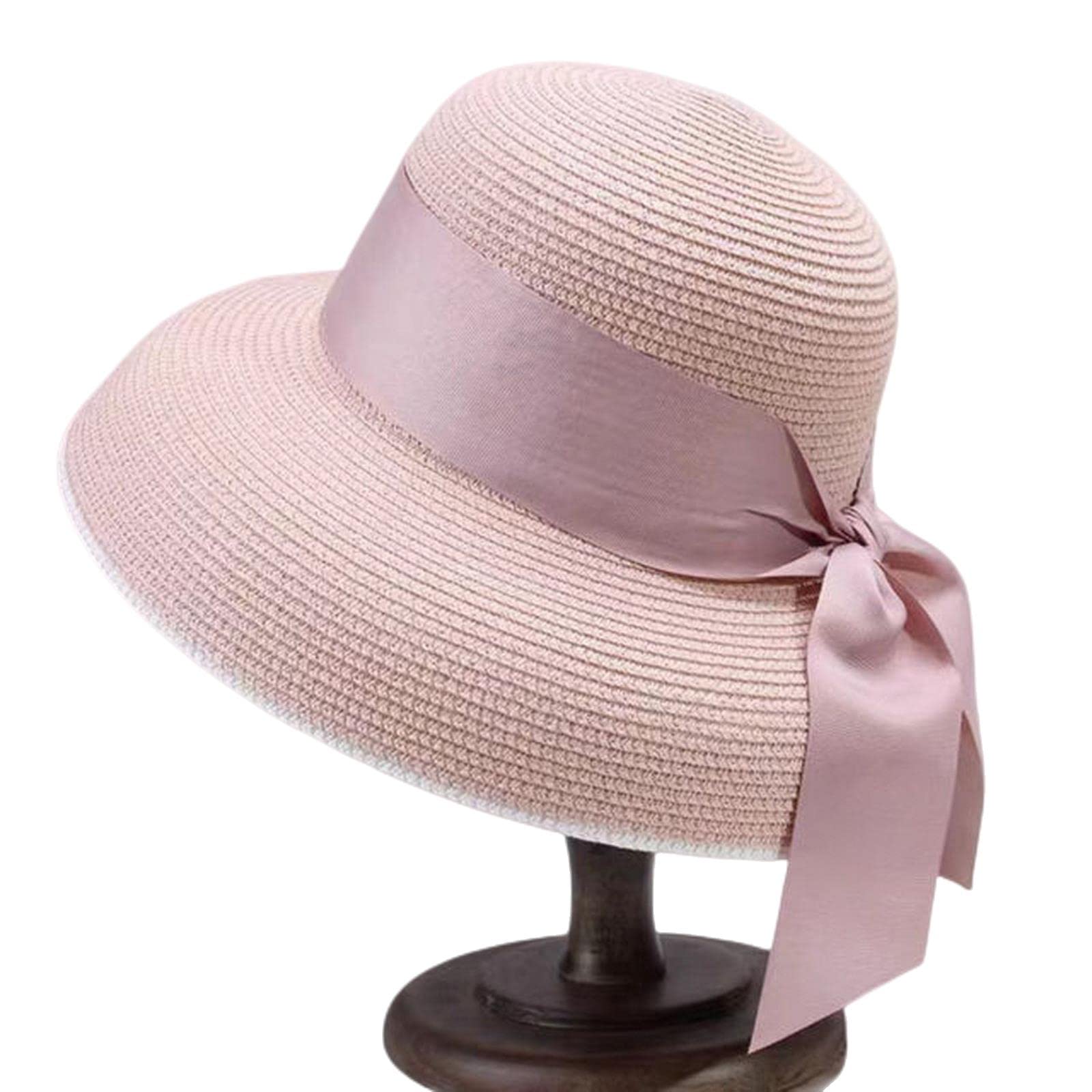 Chapeau bob pour femme - Chapeau bob d'été - Design rétro - Chapeau de paille - Chapeau de pêcheur