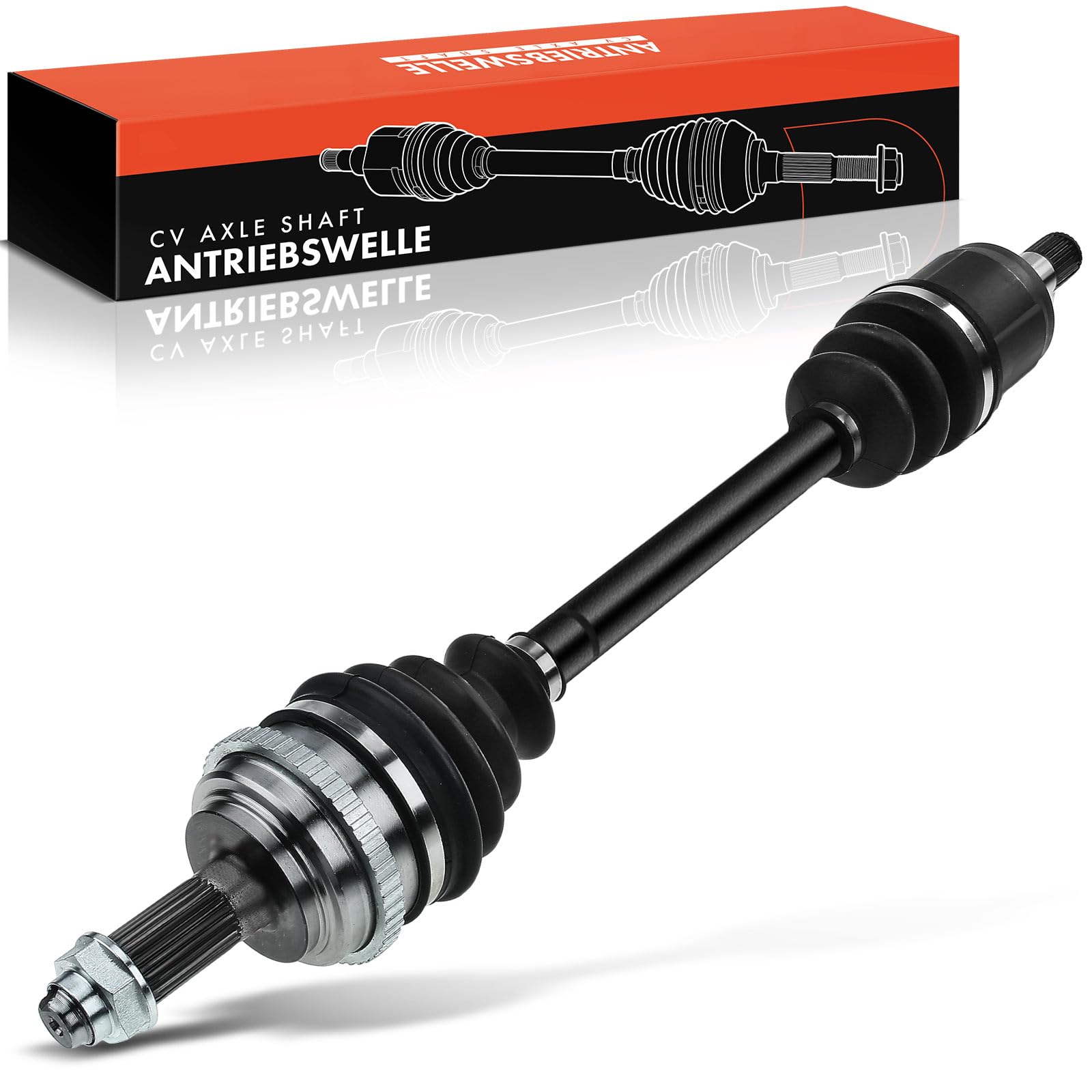 Frankberg Eje motriz Eje de transmisión Caja de cambios manual Eje delantero Derecha con ABS-Ring Compatible con Civic VII Cupé EM2 Civic VII Hatchback EP EU EV Replace# 44305S5DA51