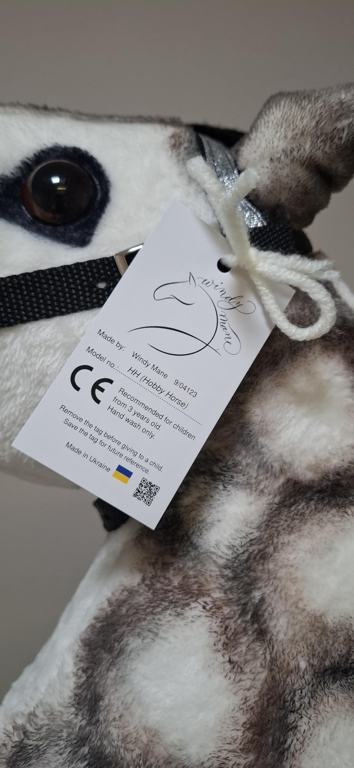 Hobby Horse Pferd Appaloosa Steckenpferd A3 mid Abnehmbare Trense