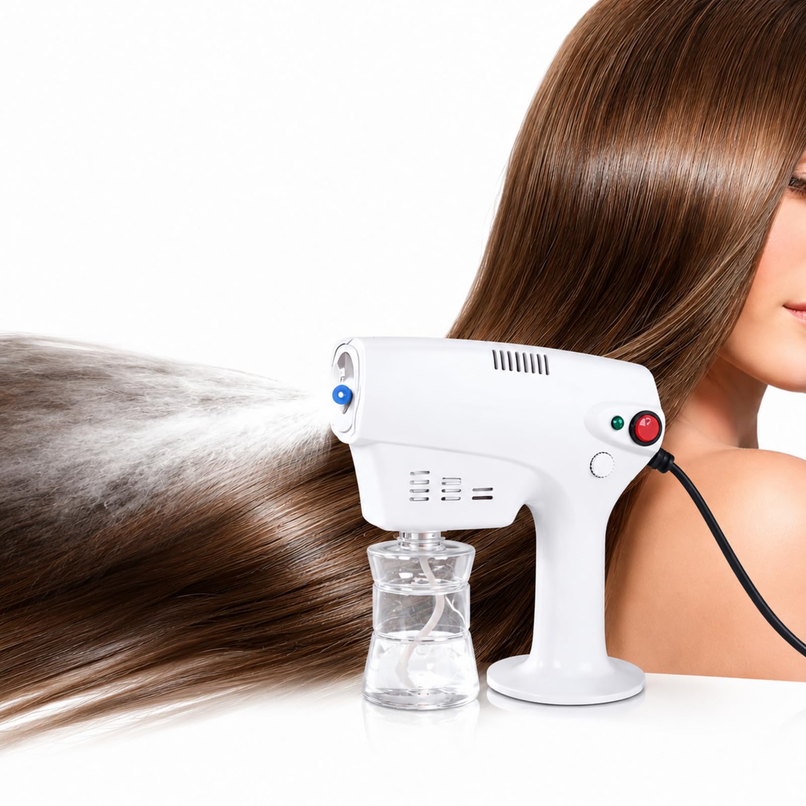 Portable multi purpose nano steam hair care wet spray hairdressing wet steam jet steam machine hairdressing hair dyeing tools for families, barber shops