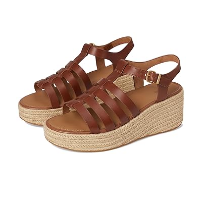 FitFlop PLATFFORMS Espadrille Leather Fisherman Wedge Sandals Women