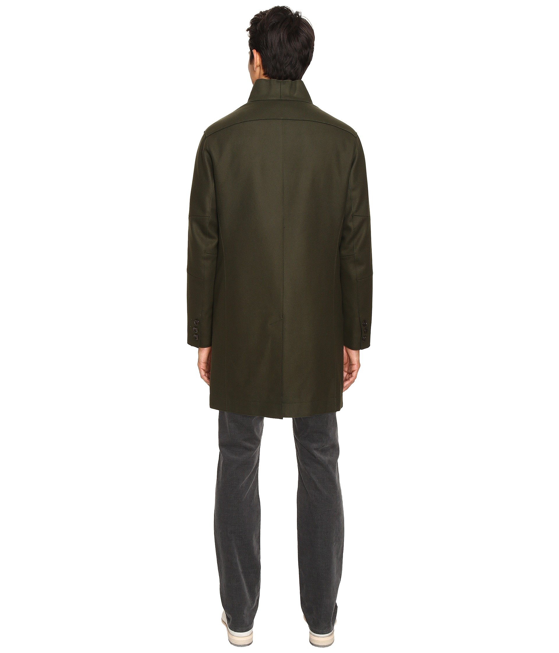 VINCE Raw Edge Military Coat, Military Green | ModeSens